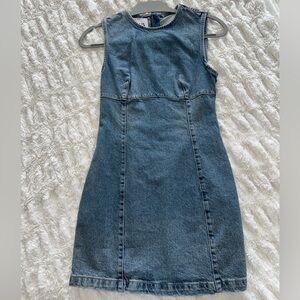 Sleeveless Denim Dress